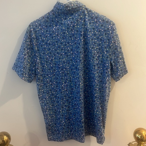 Polo by Ralph Lauren Blue Floral Polo Shirt - Picture 4 of 5